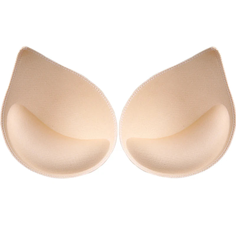 1-3 Pairs Woman Plunge Swimsuit Padded Set Sponge Thick  Foam Push Up Enhancer Chest Cup Bikini Inserts Bra Pad
