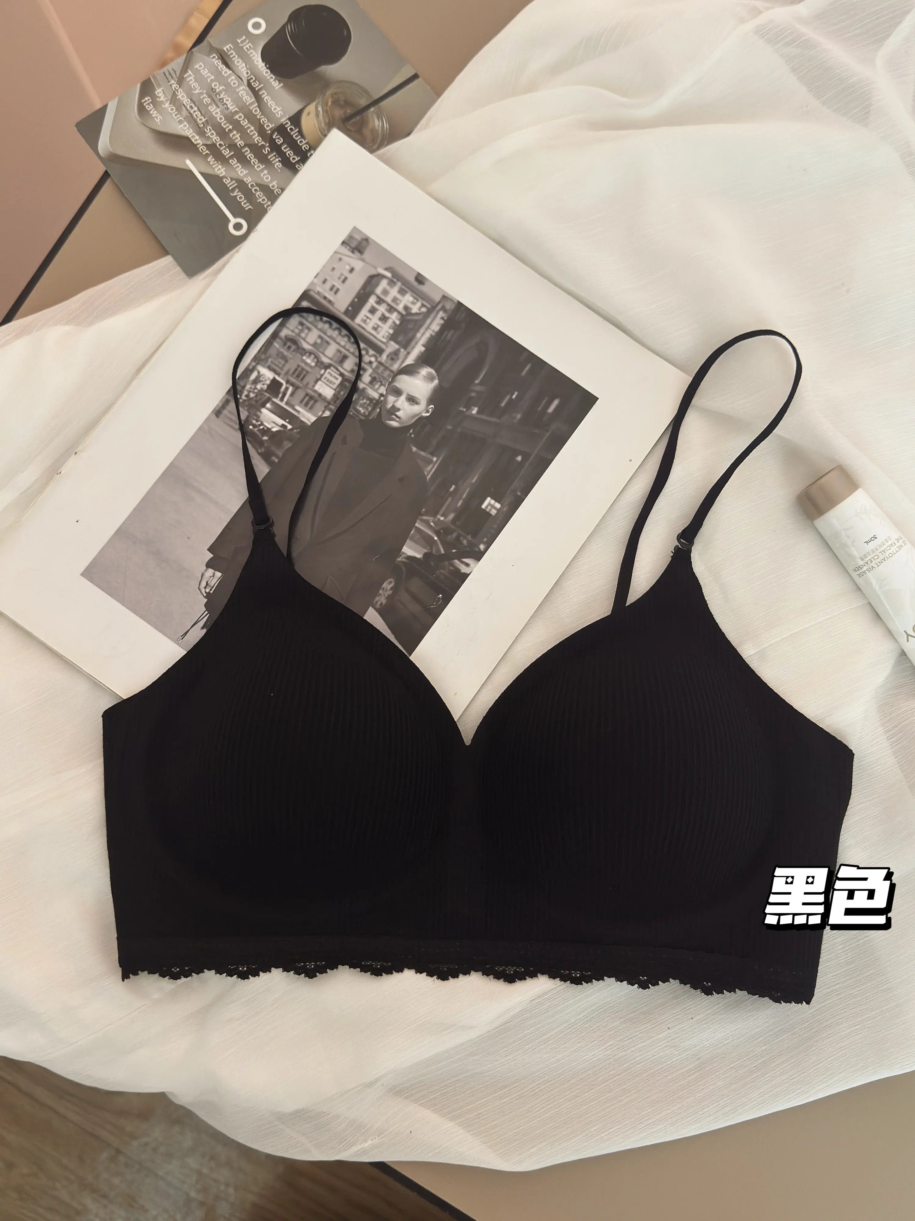 Stylish Thick Padded Push Up Bra for Women Seamless No Steel Ring Comfort Lingerie Raised Base Design Soft Support Enhances Bust