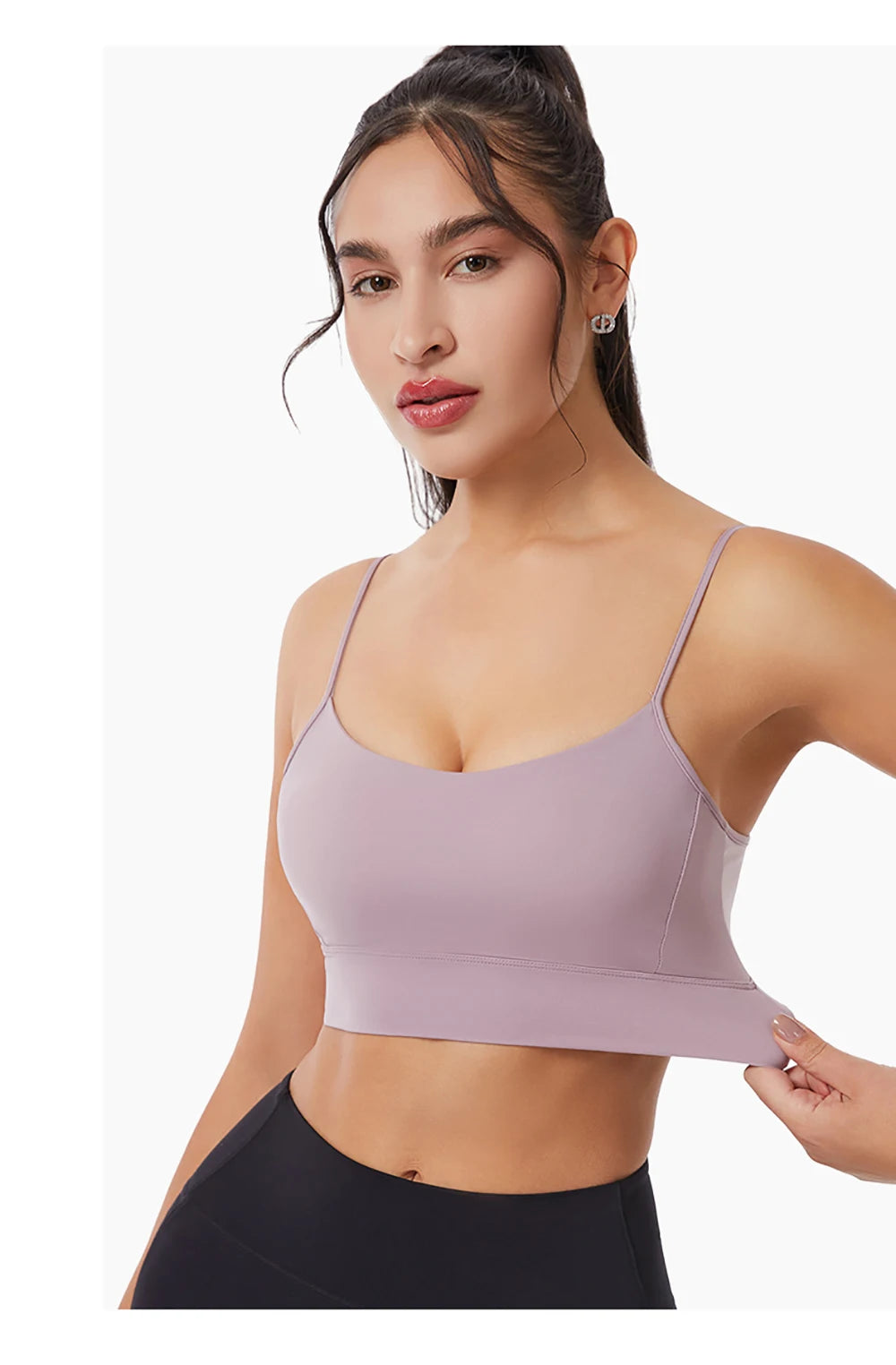 Low Back Sports Bra For Women Low Impact Padded Workouts No Underwire Bralette Beauty Back Yoga Spaghetti Straps Vest Tops