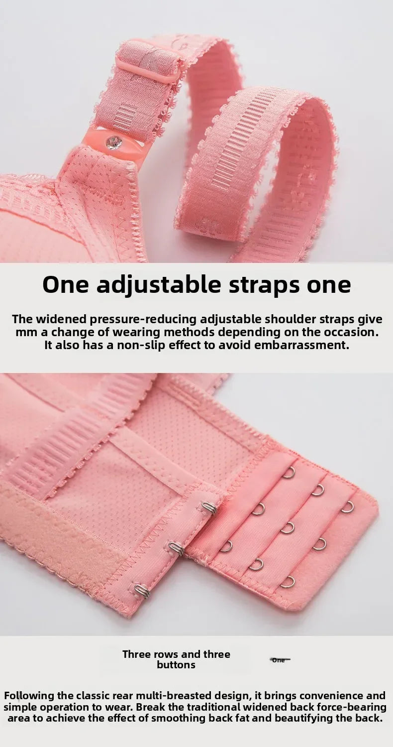 Popular Spot Fashion Plump in The Elderly Large Size Underwear Gather Comfortable Bra Bra for Women Free Shipping Push Up Bra