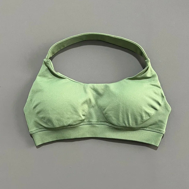 Sports Bra Seamless Sexy Padded Athletic Sport Bras Women Backless Workout Gym Anti-Shock Yoga Crop Top Fitness Bra