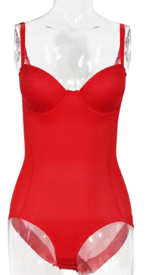 Underwire White Bodysuit Women Shapers Stretch Solid Color Silky Underwear Shapewear Good Quality Shape Corset Teddies