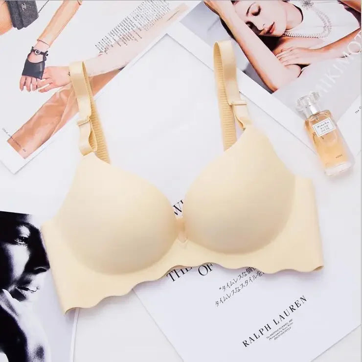 Wireless Seamless Bras for Women Push Up Bralette No Underwire, Ultra Soft Comfort Bra with Breathable Padding Sexy Everyday Li