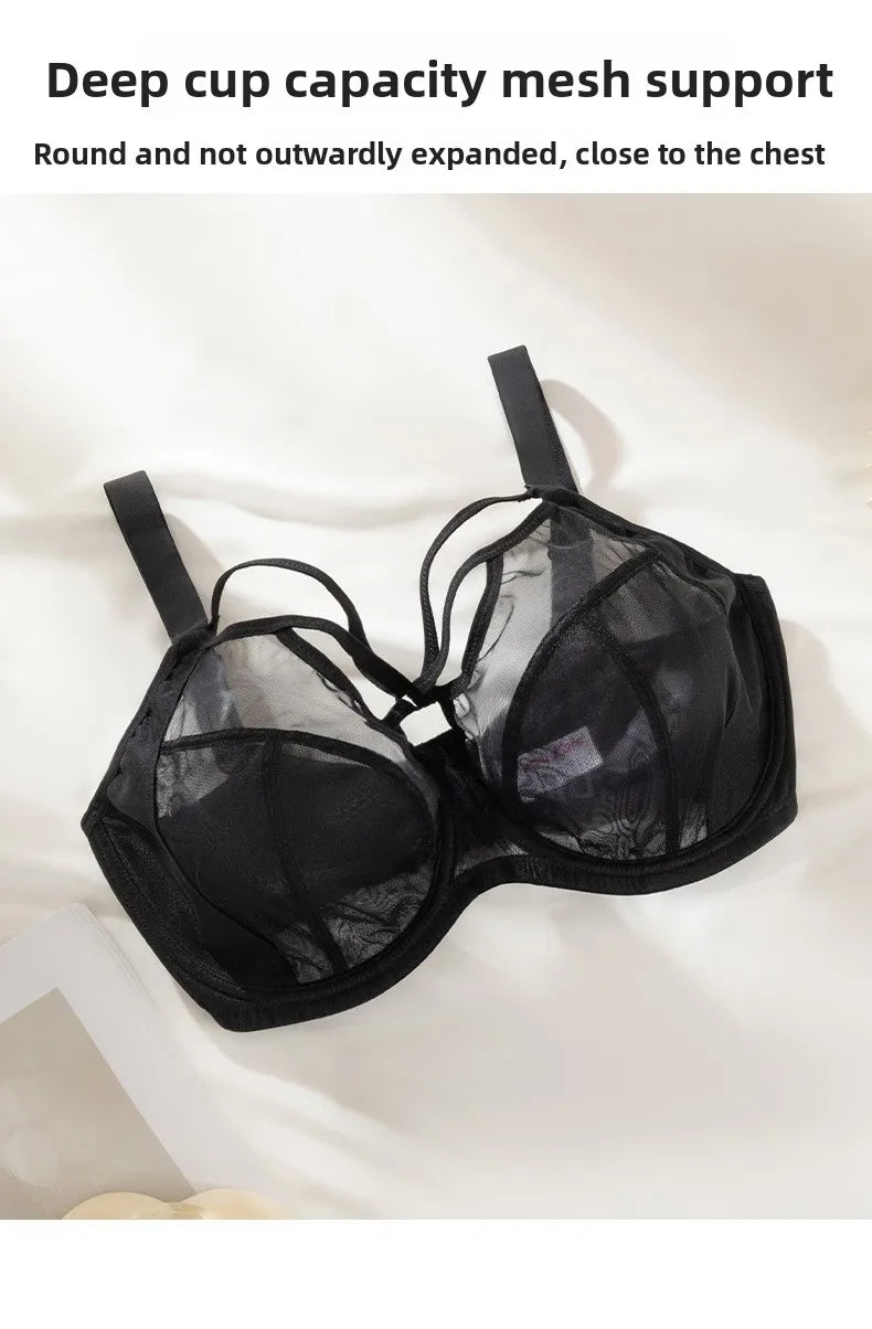 Minimizer Bra for Plus Size Women Full Coverage Wireless Bra D-I Cups | Anti-Sagging Support Breathable Minimize Bust Size