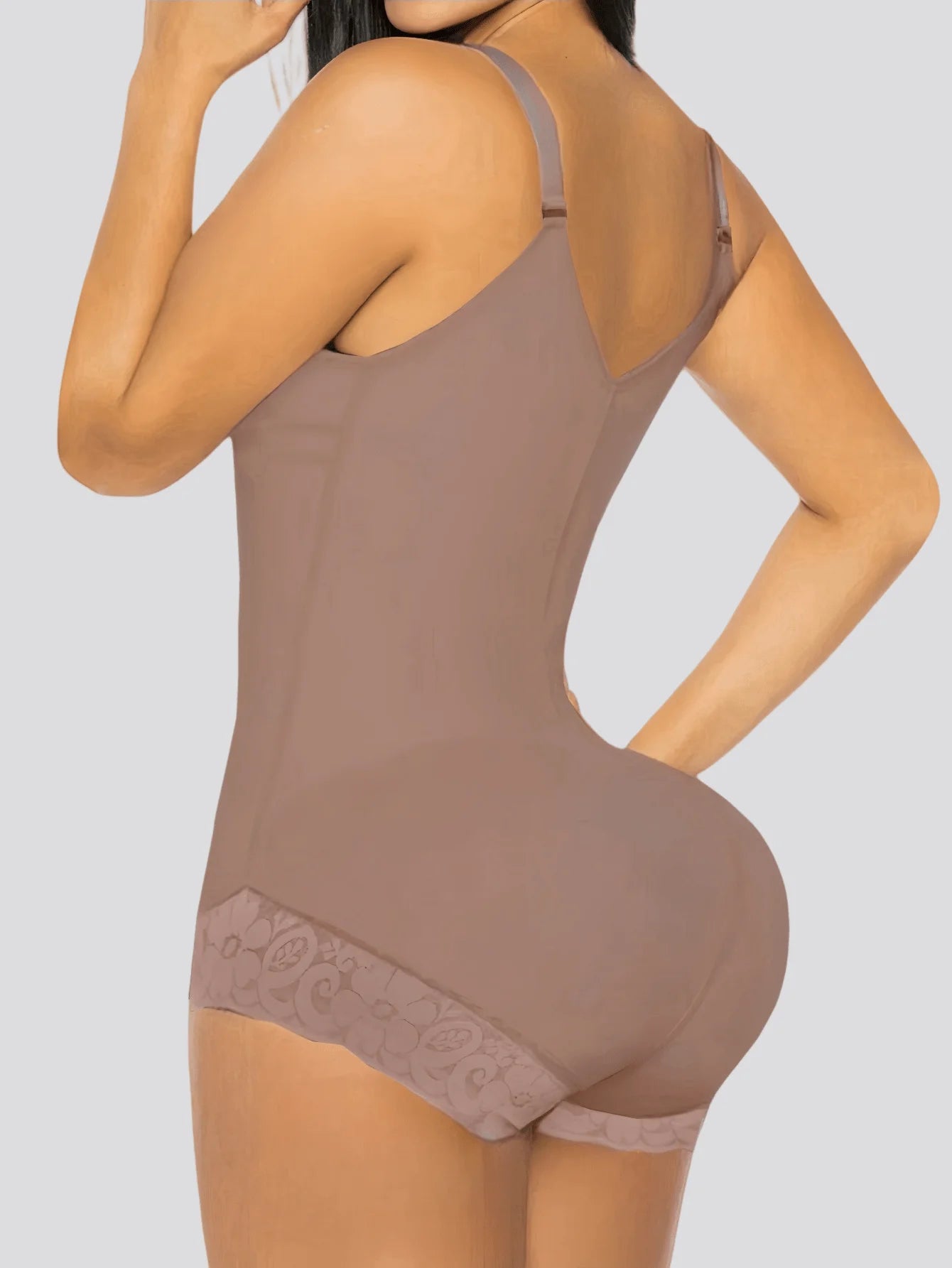 Shapewear For Women Tummy Control Body Shaper Zipper Open Bust Bodysuit Butt Lifter Without Bra