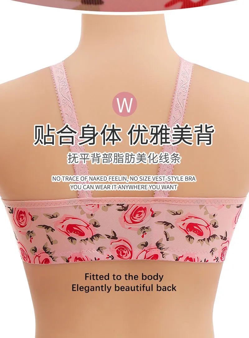 Seamless Sexy Bra For Women Push Up Thin Bras Wire Free Lingerie 3/4 Cup Bralette Underwear Breathable Front Closure Brassiere