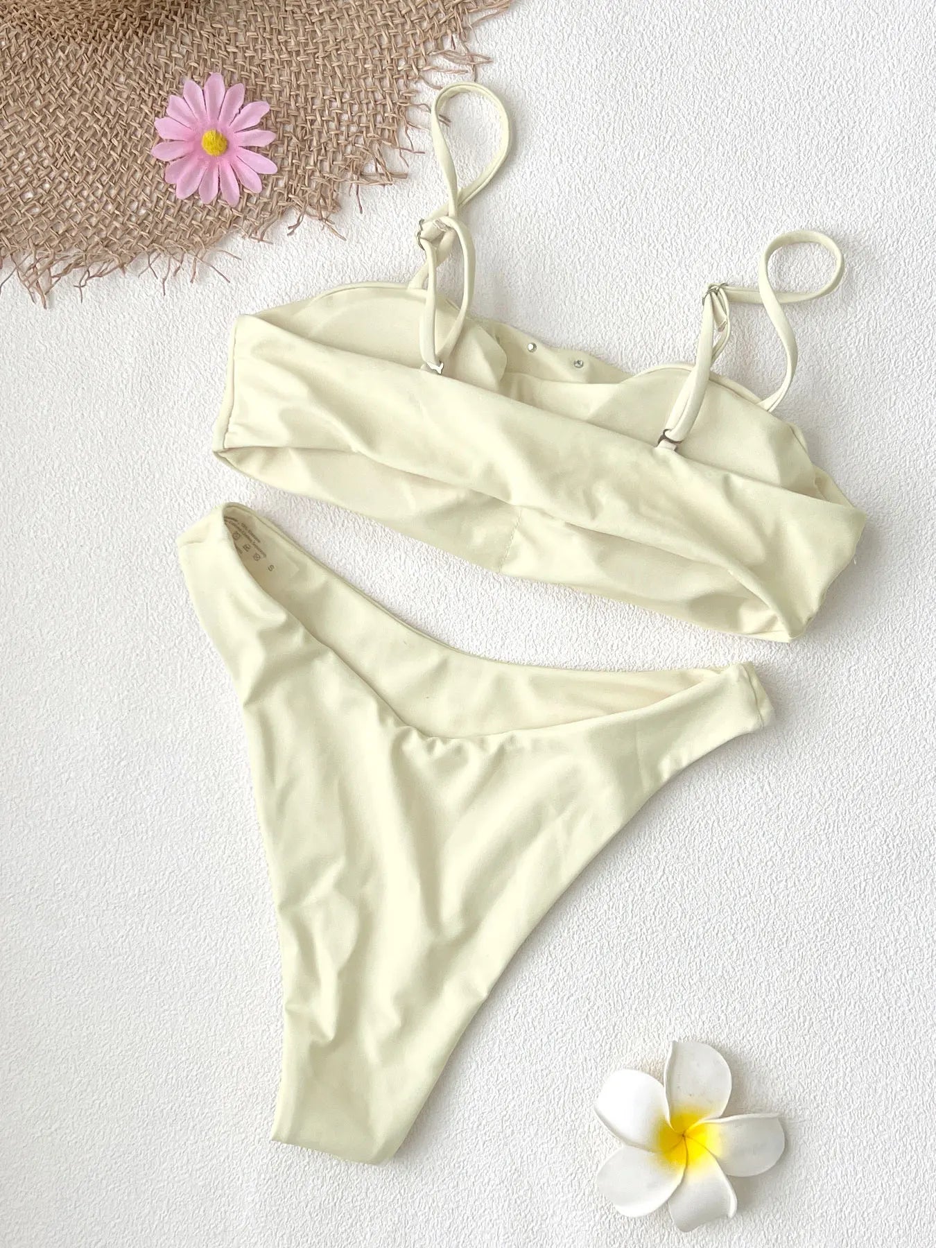 Sexy Rhinestones Swimsuit Bikini Solid Swimwear Low Rise Swimsuit Women Separates Swimwear Two Piece Swimsuit Bathing Suit