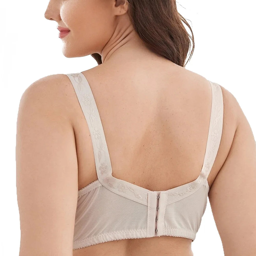 BCHRAYIUP Ladies Full Coverage Non-Wired Non Padded Bra Minimizer Comfort Soft Cup Bras 36 38 40 42 44 46 48 50 AA A B C D