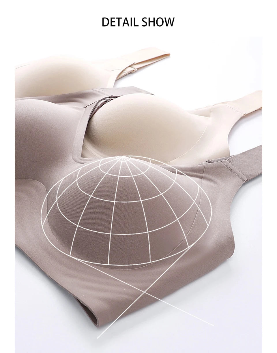 Wireless Bras for Women Seamless Full Coverage Bra No Underwire Soft Push Up Everyday Bralette