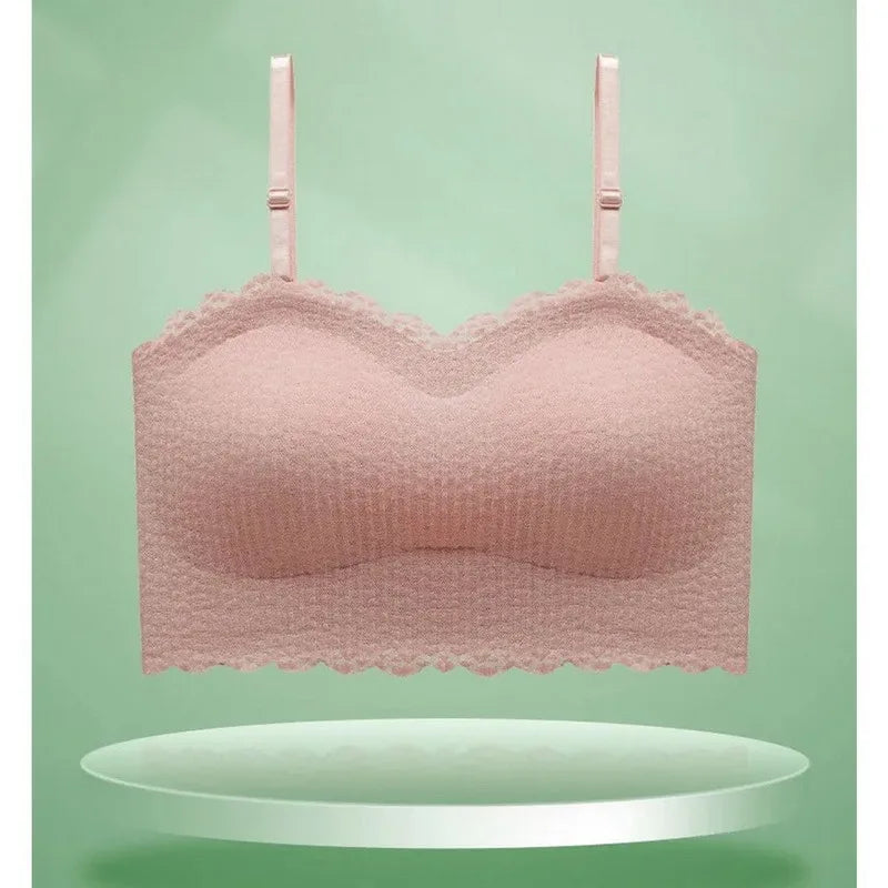 Women Seamless Bralette Sexy Invisible Bra Tube Tops Strapless Bras Lingerie Wireless Wedding Brassiere Push Up Underwear
