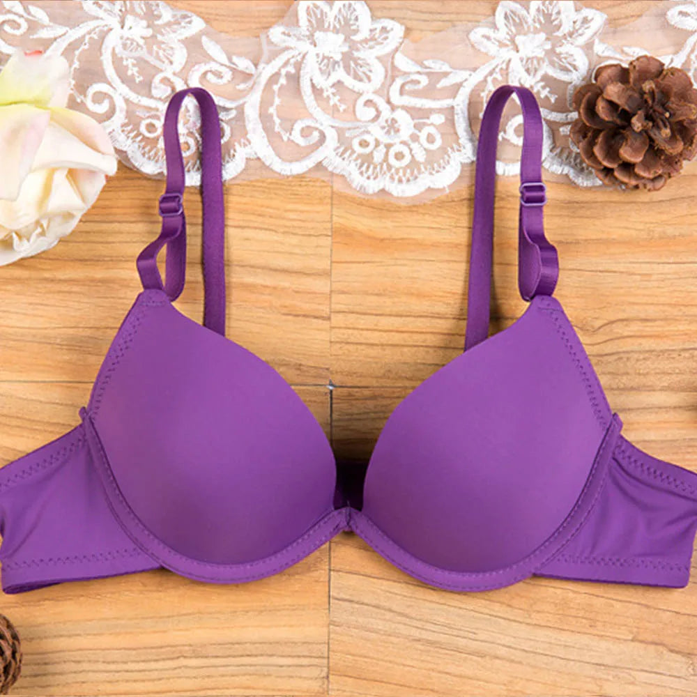 Bras For Womens Lingerie Push Up Bra Underwire Light Padded Teenagers sBrassiere Top Girl Small Cup AA A B