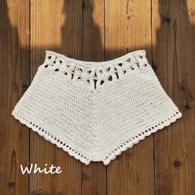Boring Honey Fashion New Handmade Crochet Bikini Bottom Sexy Beach Holiday Swimwear Women Knitted Swimming Briefs Swim Shorts