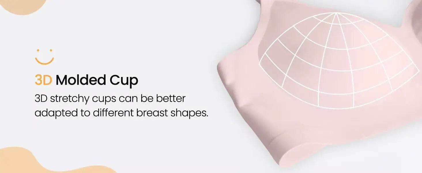 Women's Wireless Push-Up Bra Comfortable No-Wire Full Support Seamless Lift Bralette for Everyday T-Shirt Style