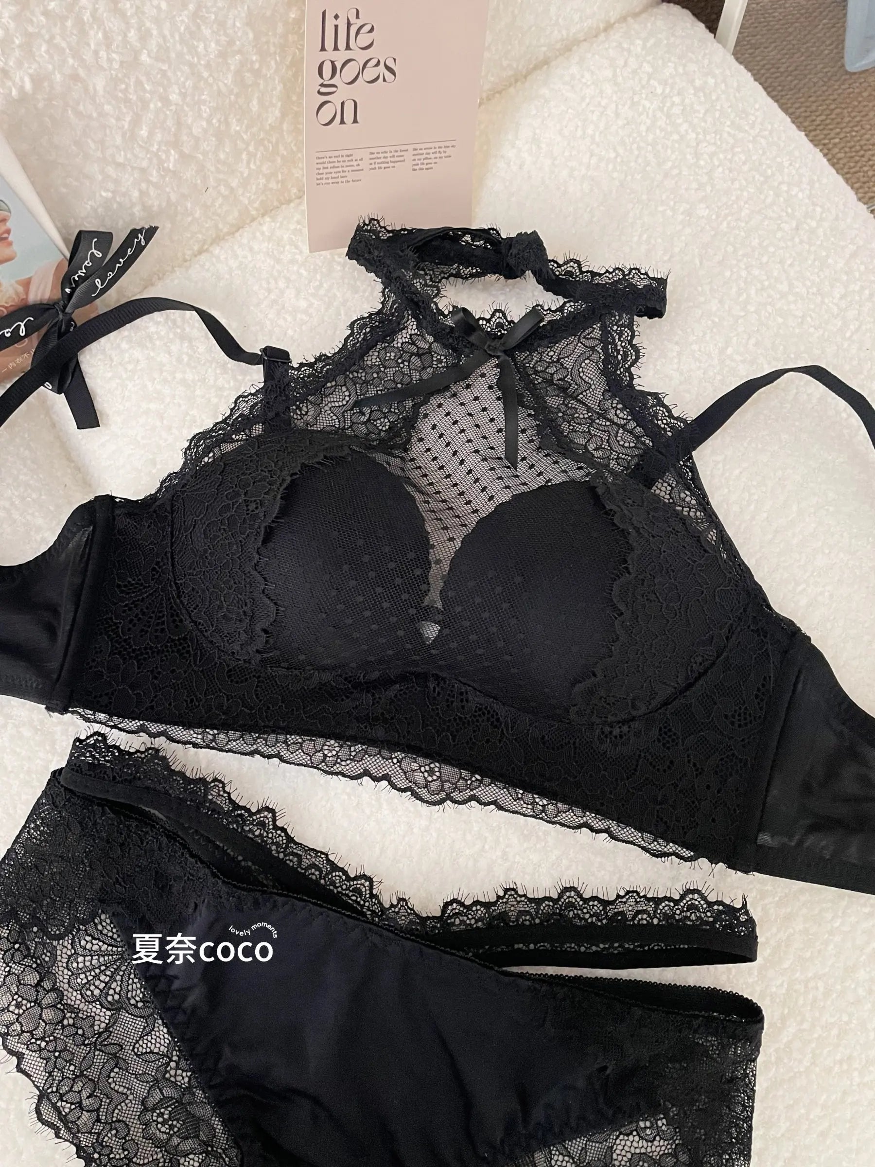 Lace Plunge Bra Push Up Bralette See Through Mesh Lingerie Double Layer Deep V Top Flattering Fit for Petite Bust Everyday Wear