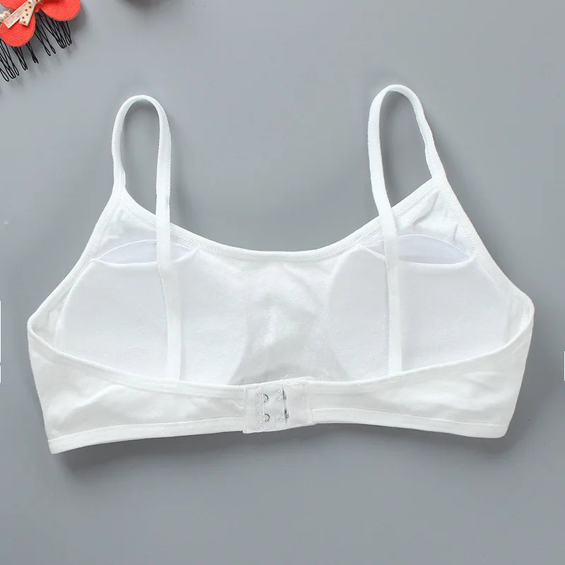 Wireless Comfortable Sports Bra Vest for Teenage Girls Student Kids Young Children Solid Small Underwears Underclothes