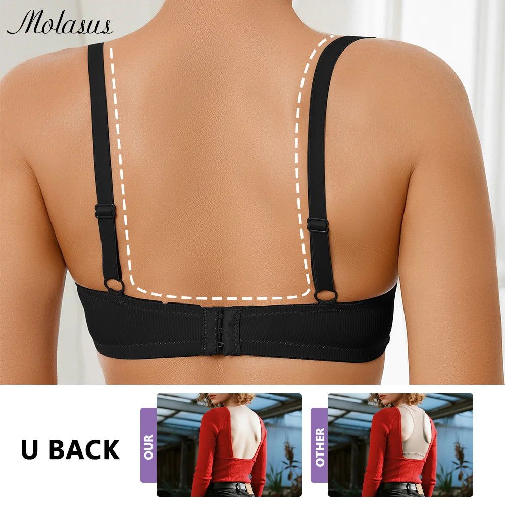 Women Large Bra Push Up Seamless Upper Bralette Summer Bras Plus Size Top Lingerie Underwear B C D Cup Bras