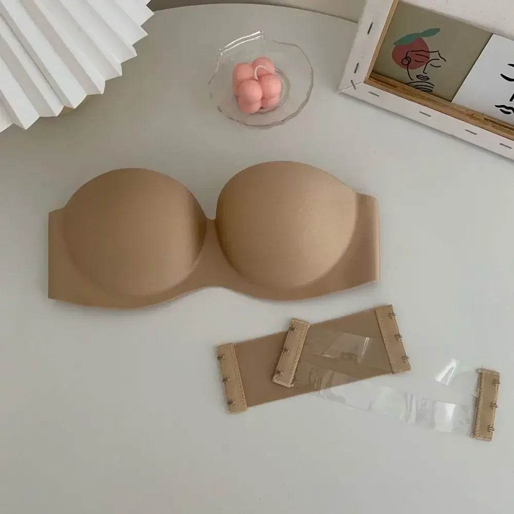 Invisible Push Up Bras Women Sexy Strapless Bra Underwear Seamless Solid Without Straps Bralette Lingerie Women Intimates