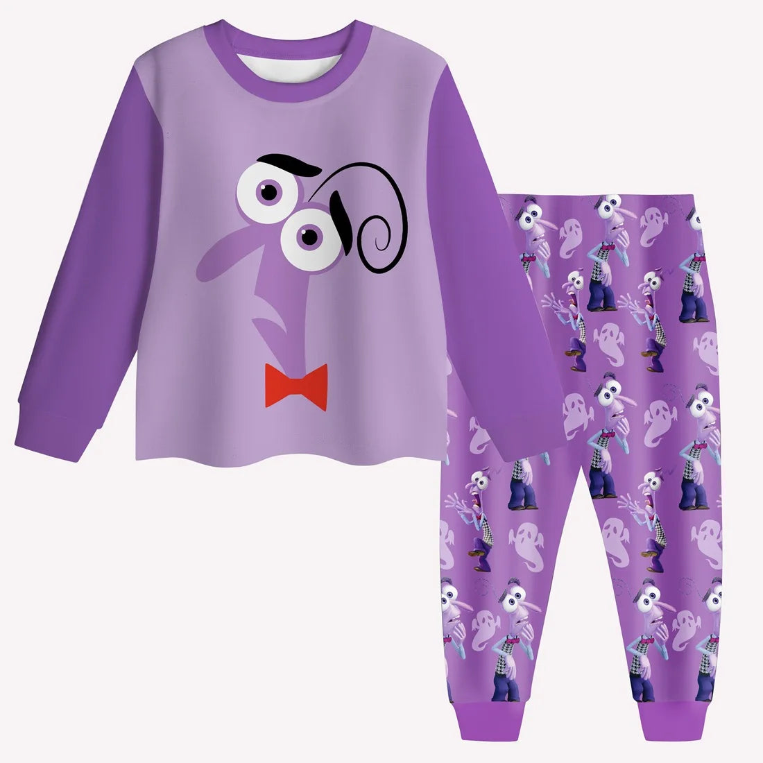 Children Pijama Set Inside Out 2 Clothes Baby Girls Long Sleeve Pajama Sets Kids Cute JOY SADNESS Pyjamas Toddler Boy Nightwear