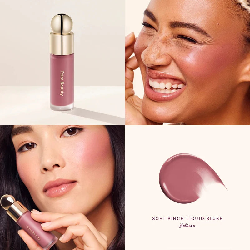 Rare Beauty Liquid Blush Lipstick Eyes Cheek Blusher Waterproof Mositure Face Contour Shadow Liquid Lip Gloss Rouge Plump Makeup
