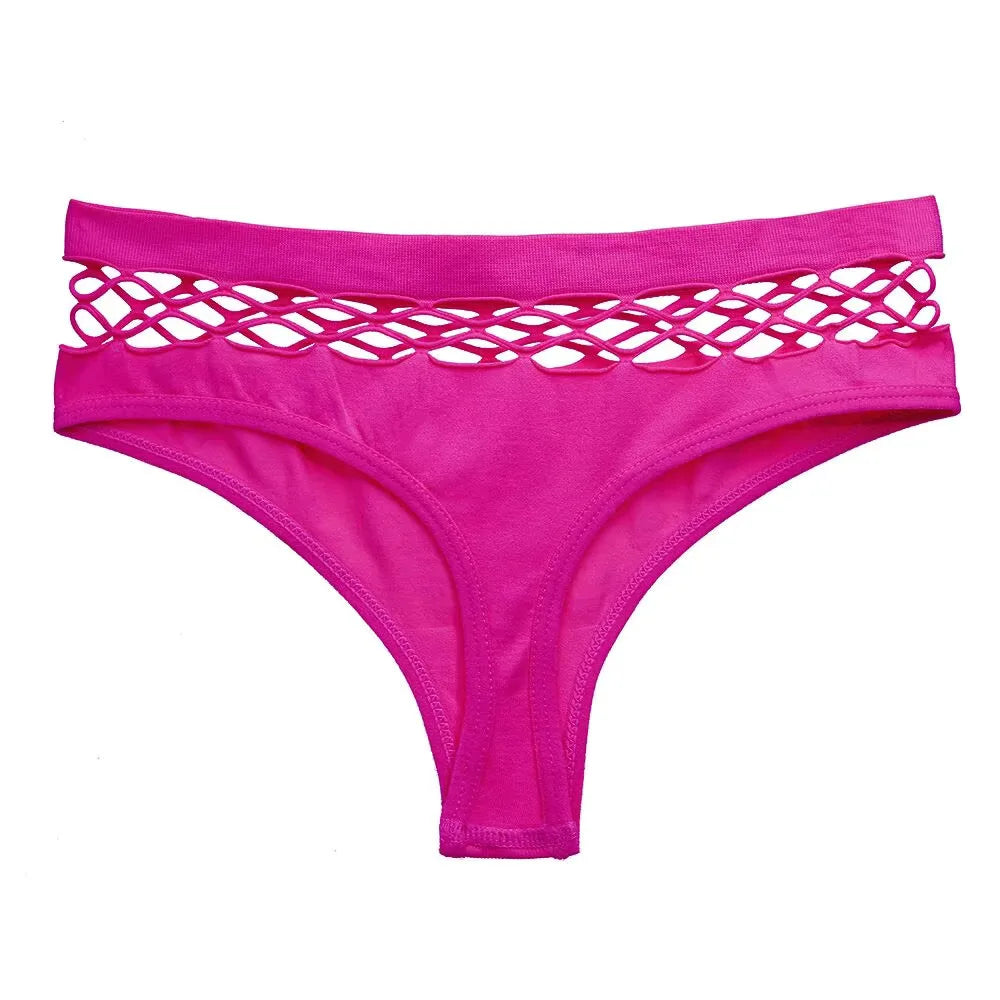 Women Lingerie Underpants Sexy G-string Thongs Cotton Women Panties Hollow Out Slip Femme Plus Size S-XXL Underwear Thongs