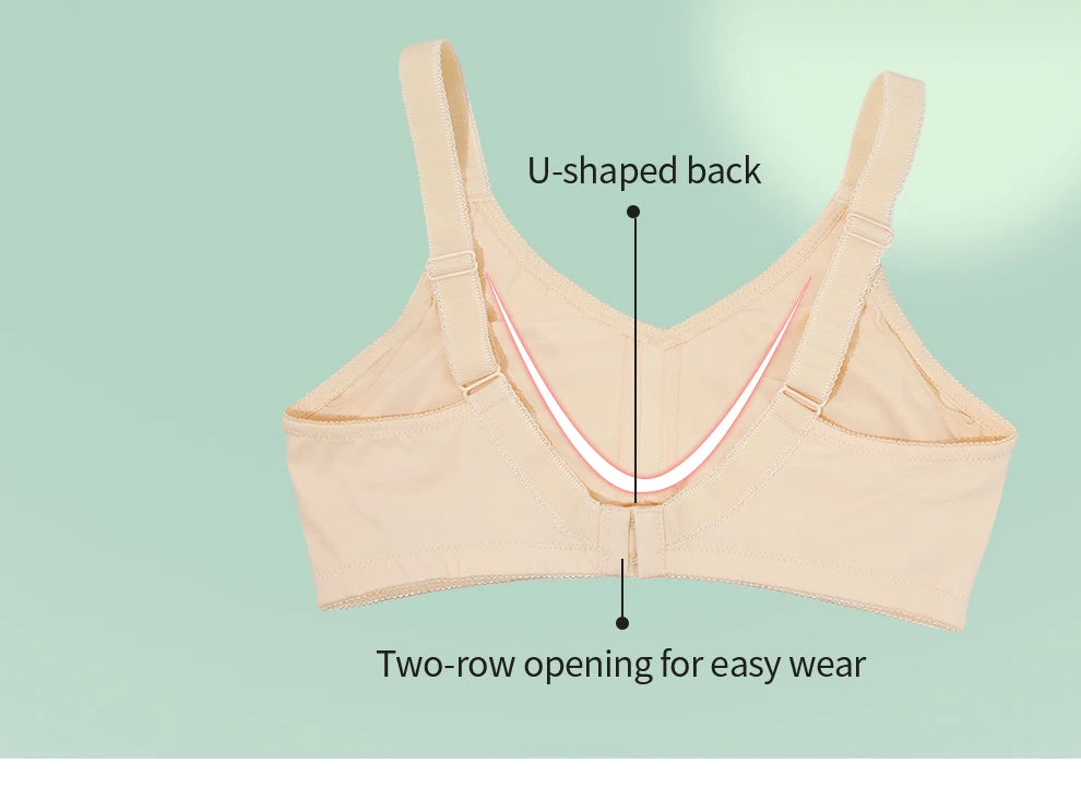LERVANLA 2302 Bra Seamless Sexy Bras for Fat  Woman Mastectomy Bra Cotton Bralette Full Coverage Cup D E F G for Plus Size