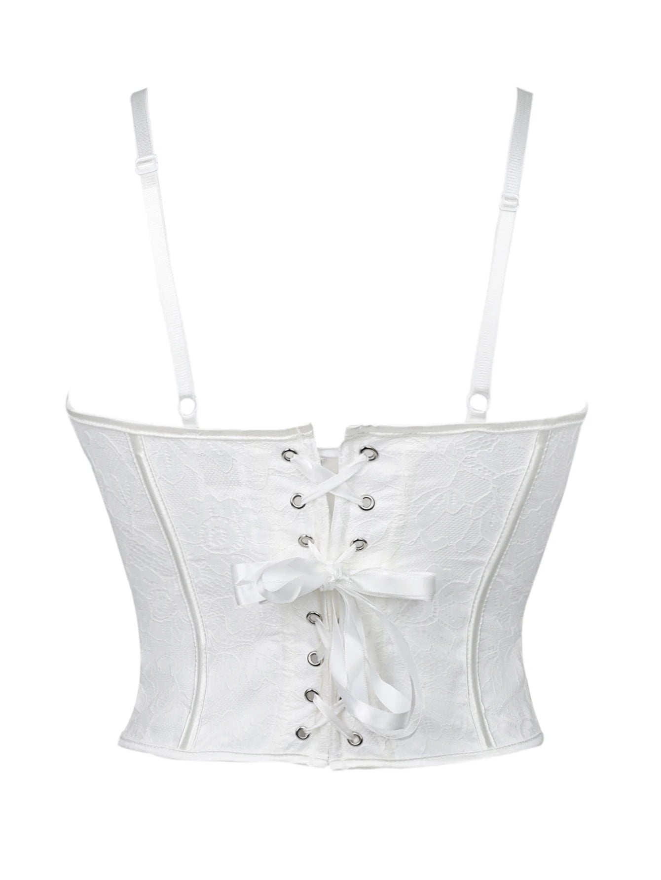 Front buttoned padded bra with steel frame for ladies  plunging tight fitting top Corset