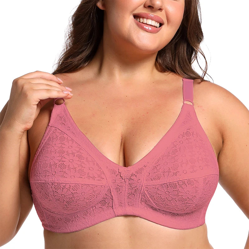 2024 Summer New Wireless Bras For Women Comfortable Underwear Breathable Lingerie Plus Size 50DE Cup