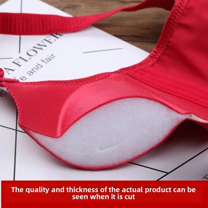 Ultra Push Up Bra with 8cm Lift Pads Wireless Seamless Side Support for Small Chest A Cup Enhancement for Flat Chest Comfortable