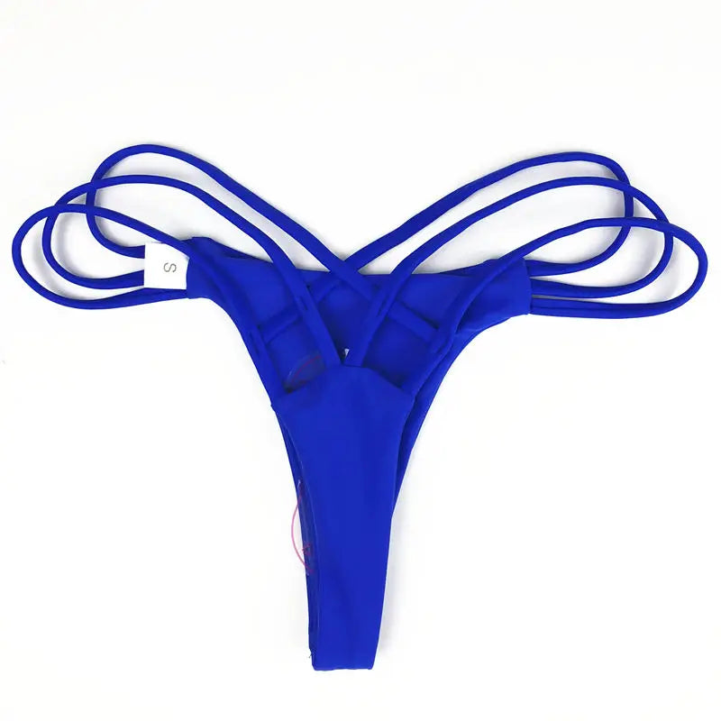 Woman Bikini Thong Bottoms Brazilian T-Back Swimwear Swim Shorts Beach Pants Swimsuit Classic Hipster Briefs Thong Underwear