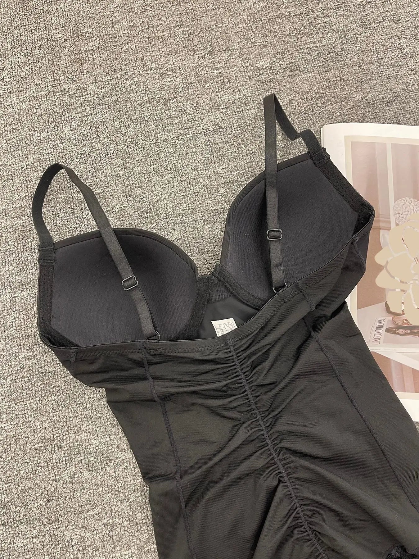 Enhanced Version Postpartum Bodysuit with Bra Lace Seamless Shapewear Full Coverage Control Underbust Bodysuit for Women