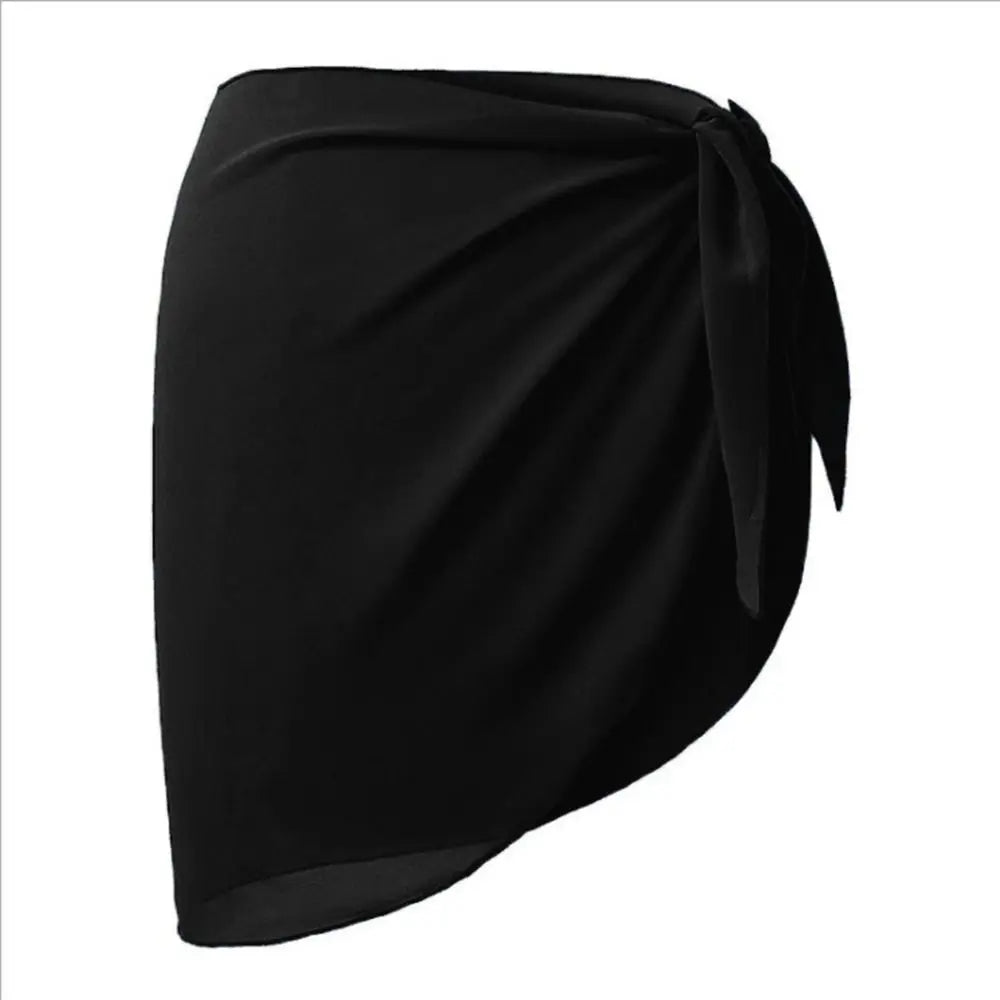 Soft Short Sarongs Chiffon Swimsuit Coverups Wrap Sheer Beach Short Cover Scarf Cover Summer Beach Bikini Women