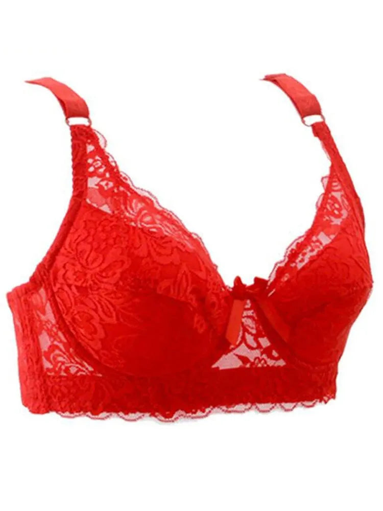 Bralette Women Lace Bra Thin Underwire Push Up Bra Underwear Sexy Lingerie Brassiere Embroidery