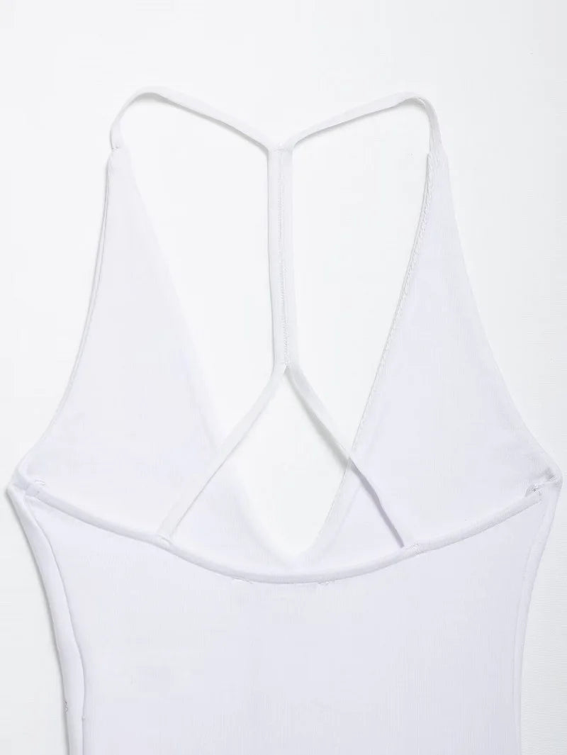 White Body Woman Slip Jumpsuits Sexy Bodys for Women Black Backless Lingerie Bodysuit Women Bustier Sleeveless Tops