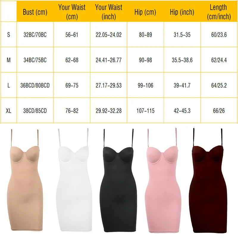 Shapewear Camis Mini Dress Women