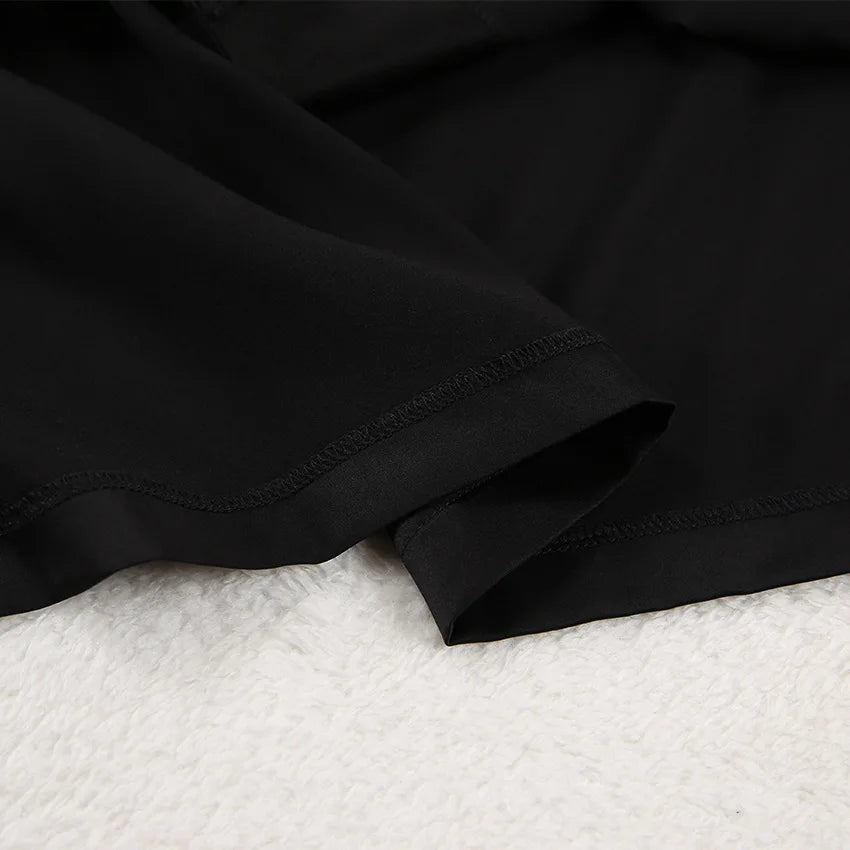 Two Pieces Women Pajama Sets Single Breasted Blouses Lounge Full Sleeve Spliced Straight Pants Casual Solid Lady Sleepwear