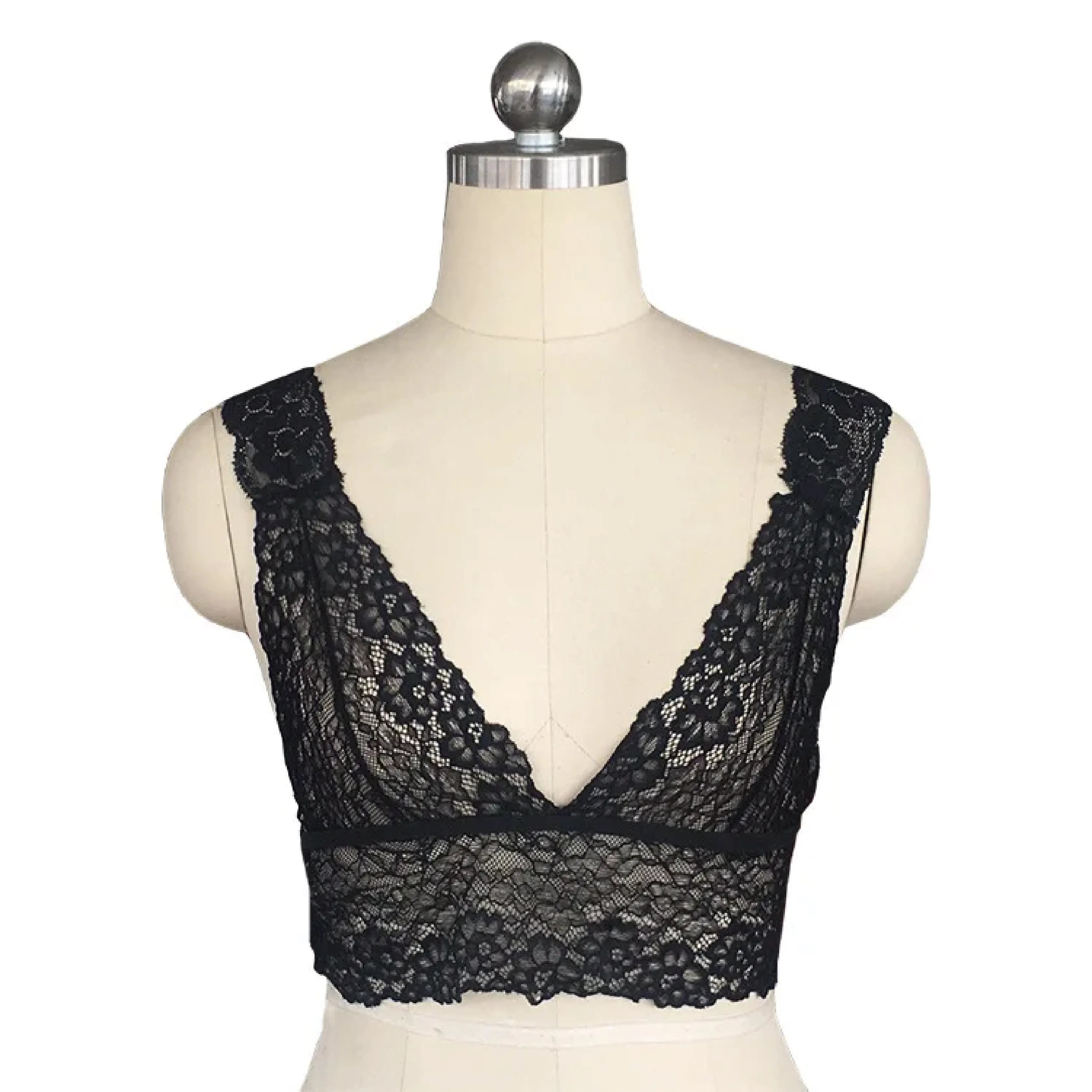 Sexy Sheer Lace Bra Tops for Women Lingerie Corset Mesh Lace Seamless Crop Underwear Bra Ladies Sexy Bras Lingerie