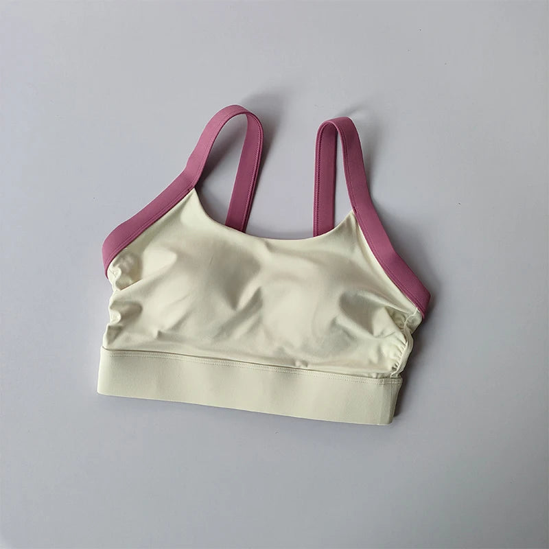 Sports Bra Crop Top Bras for Women Gym Tops Sexy Yoga Bra Open Back Workout Top Running Underwear Fitness Bra SportsTop 2024