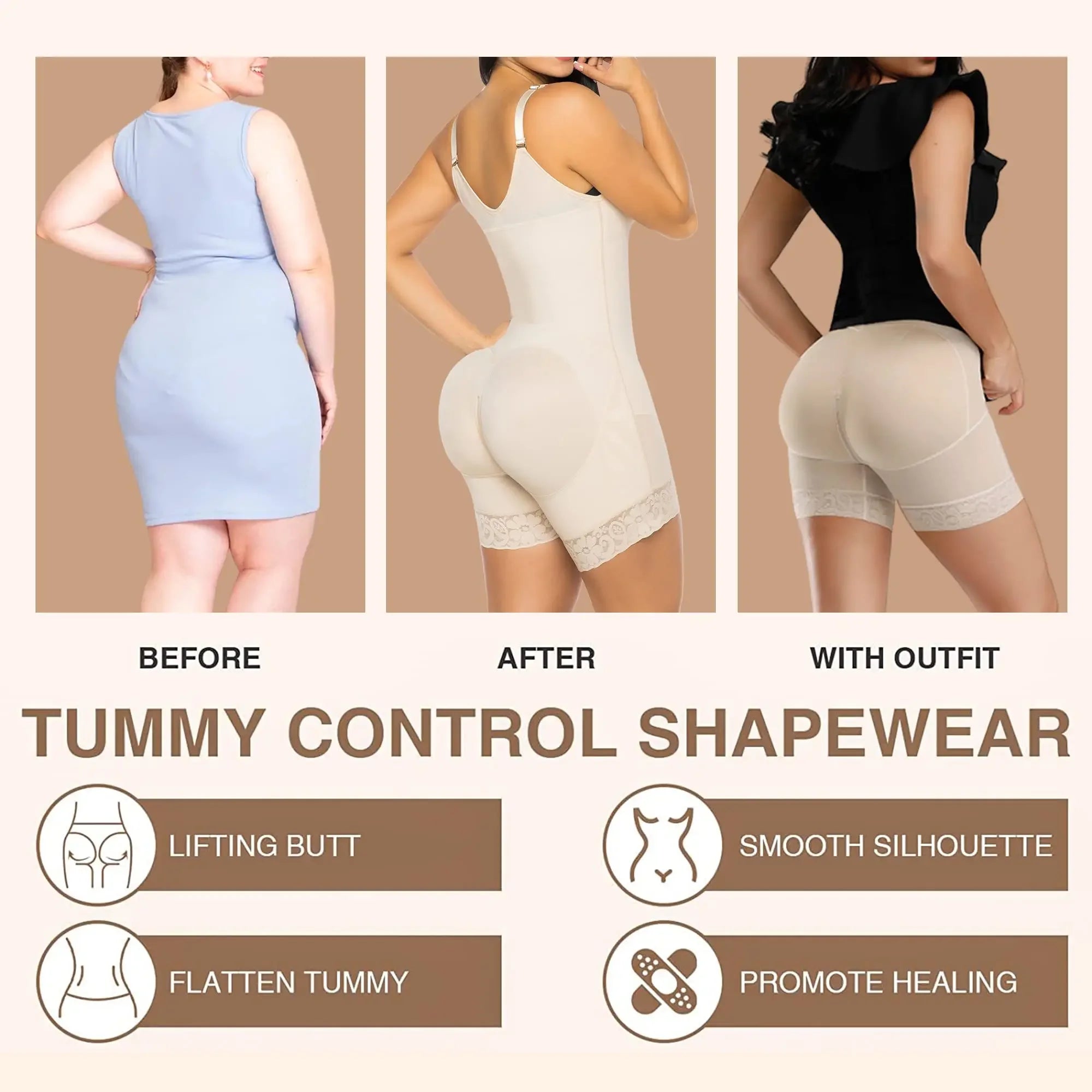 Shaper Tops for Women Arm Compression Post Surgery Front Closure Bra Tank Top Shapewear Seamless Shaped Up Fajas Colombianas