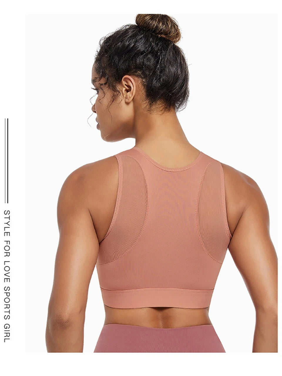Plus Size Zip Front Closure Longline Bras Wireless Full Coverage Brassiere No Underwire Bralettes Hide Back Fat Bras