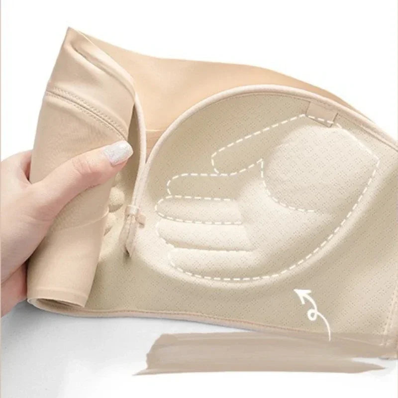 Strapless Women's Underwear Non-slip Gathered Small Chest Tube Top Beautiful Back Invisible Anti-light Wedding Women's Bra