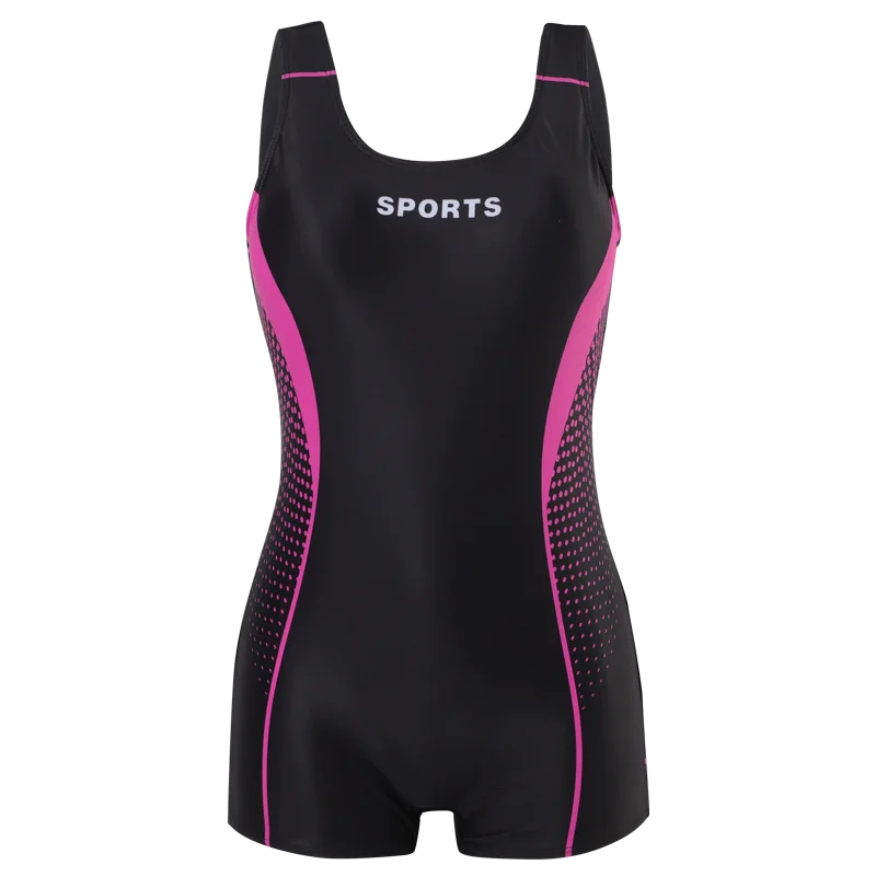 New Women's One-Piece Swimsuit Slimming Cover-Up Quick-Dry Thermal Spa Professional Swimwear High Elasticity Nylon Fabric