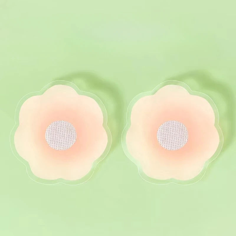 1pair Silicone Nipple Cover Lift Up Bra Sticker Adhesive Invisible Bra Breast Pasty Women Chest Petals Reusable Strapless Bras