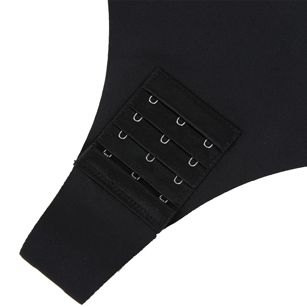 Strapless Bodysuit Off Shoulder Bustier Tube Top Women Front Closure Tummy Control Shapewear Removable Padded Underwear S-4XL