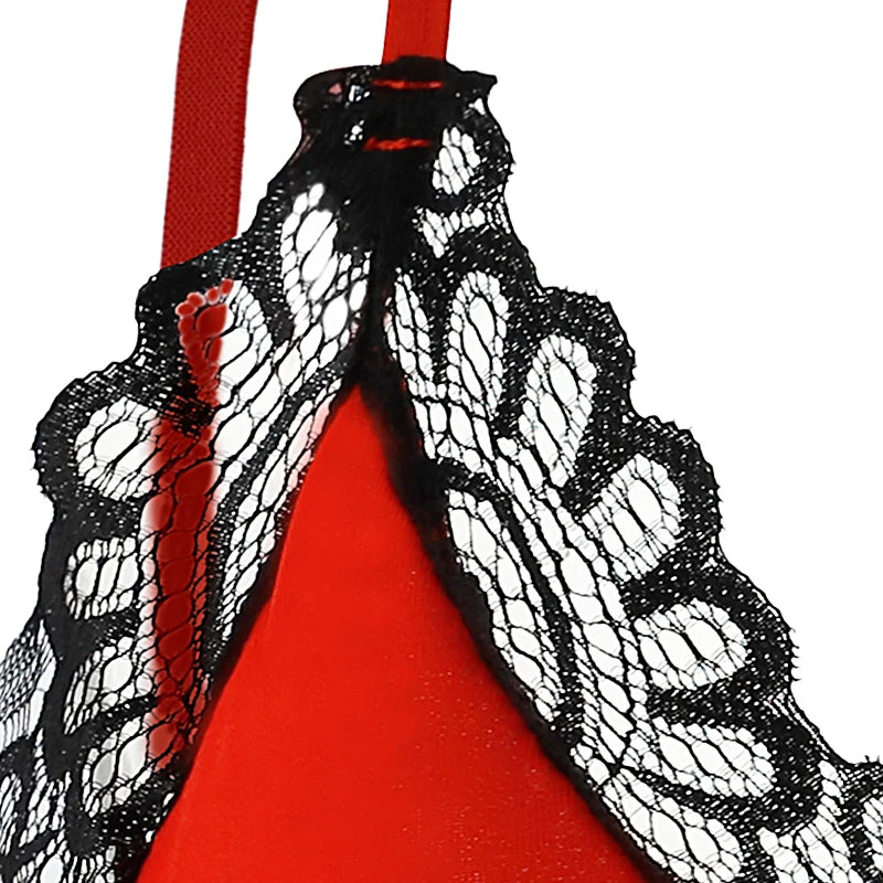 Men's Bras Sexy Underwear Lace See-Through Men's Safety Belts Body Sissy Clothing Gay Exposure Bikini Lingerie
