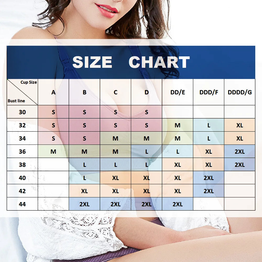 WEICHENS Nursing Bras for Women Easy Breastfeeding Seamless Comfort Maternity Bra Wireless Pregnancy Push Up Sleeping Bralette