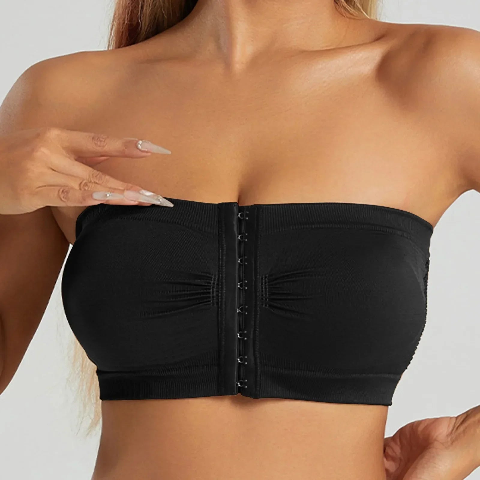 Strapless Bras For Women No Underwire Seamless Bralettes For Women Wireless Bra Soft Support Everyday T Shirt Bras Strapless Top