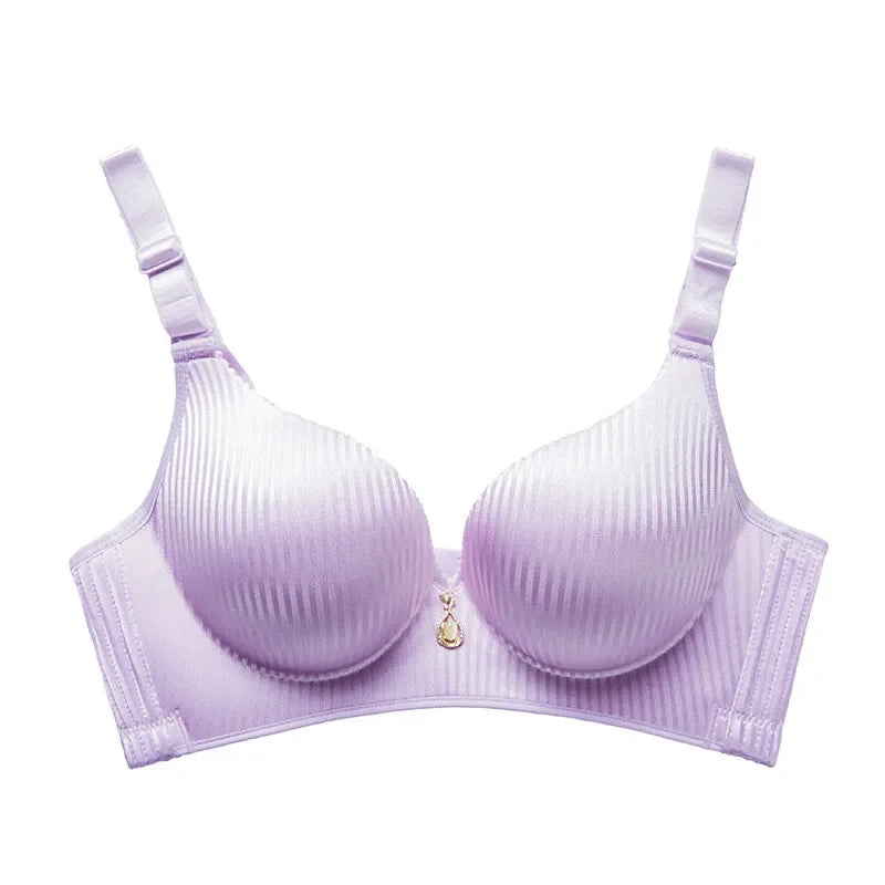 Ultra Push Up Bra with 8cm Lift Pads Wireless Seamless Side Support for Small Chest A Cup Enhancement for Flat Chest Comfortable