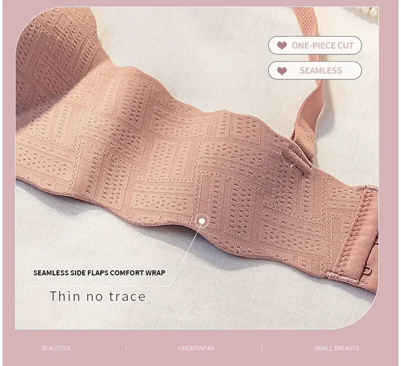Seamless Push Up Women Bra Comfortable Adjustable Lingerie Wireless Sexy Bras 3/4 Cup Bralette Girl Brassiere Femenina