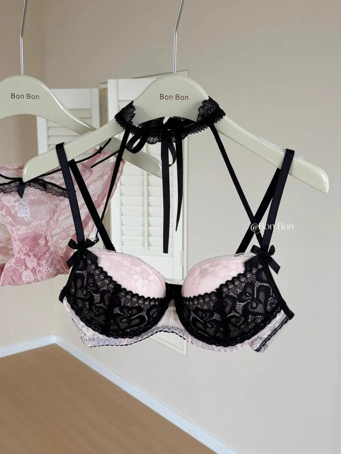 Women's Lingerie Set Lace Bra and Panty Sets 2 Piece Lace Push Up With Wireless  Babydoll Outfits