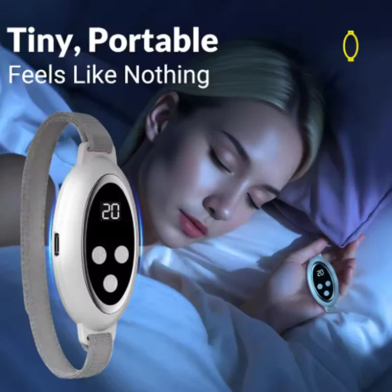 New Microcurrent Sleep Aid Device EMS Sleep Aid Machine Sleep Instrument for Insomnia Stress Anxiety Relief Palm Pulse Massager